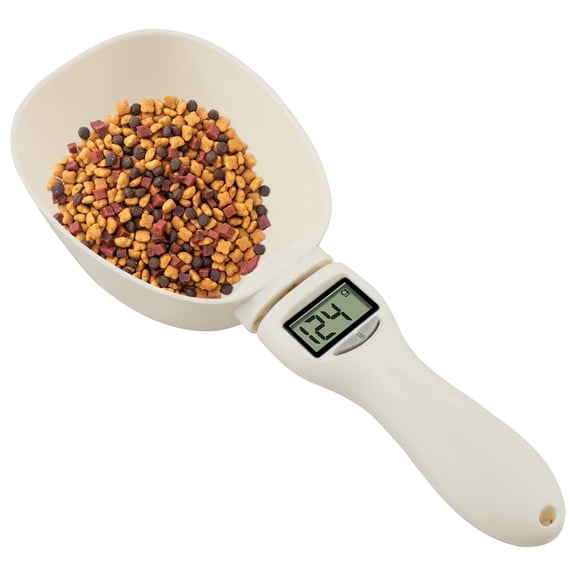 FKSZLL 2026 New Digital Measuring Spoon, LED Display Feeding Spoon Removable Handle Scale for Pets
