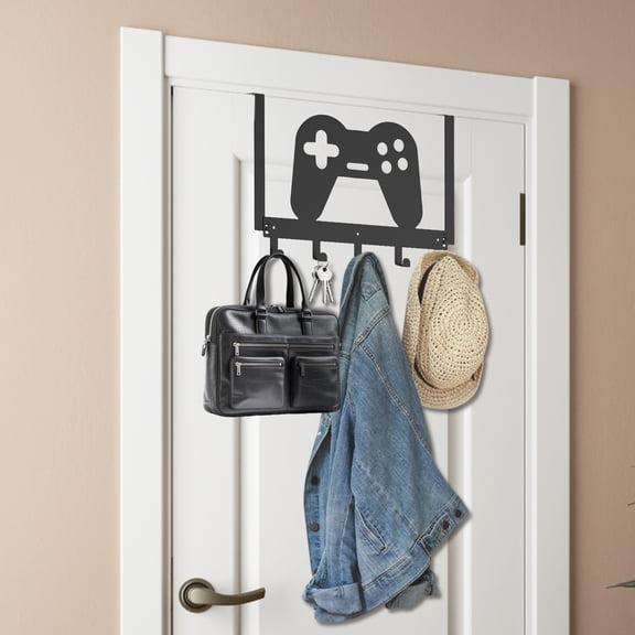 FKSZLL Over The Door Hook, Game Controller Style Wall Mount Rack Holder Gamer Bedroom Decor for Hanging Towel Coat Key Hat