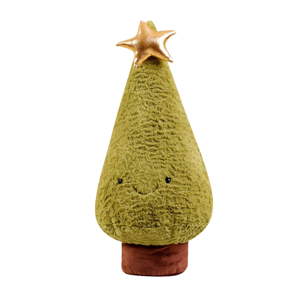 FKTOY Christmas Tree Plush Toy Cute Fir Stuffed Doll Home Decoration
