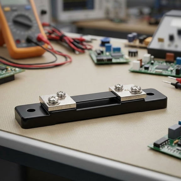FL-2 Measuring Ammeter Shunt Resistor 50A Kit Accurate Current Measurement High Thermal Stability Support Wide Range Electrical Applications Alloy Construction Precise 75MV Voltage Drop