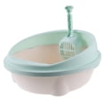 thumbnail image 1 of FL Cat Litter Box Pee Splash Guard High-Side Litter Box Kitten Litter Box Pet Toilet Storage, 1 of 9