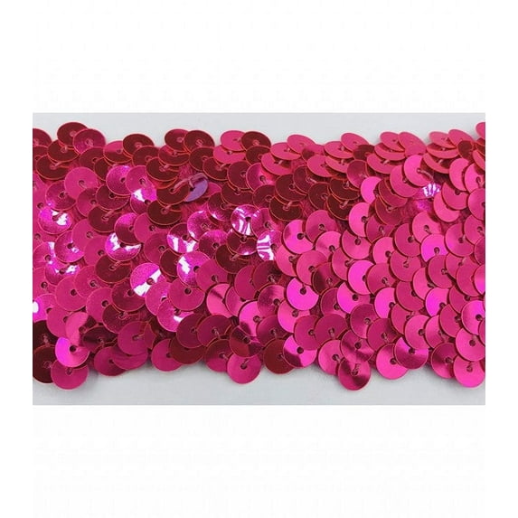 FL Cerise 2" Stretch Sequin