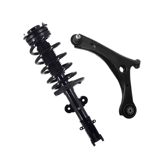 PM Auto Front Left Lower Control Arm Ball Joint-Quick Complete Strut-Coil Spring Assembly For 2009 2010 Volkswagen Routan V6