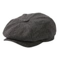 thumbnail image 1 of FL Merino Wool Tweed Newsboy Cap for Men Panels Paperboy Hat Warm Winter Hat Vintage Flat Ivy Cabbie, 1 of 6