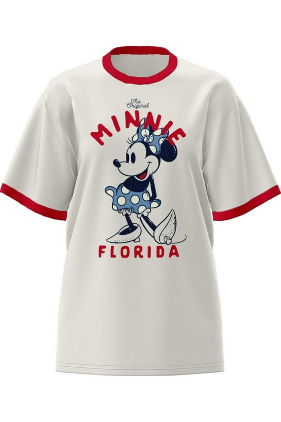 FL Min Stance Disney Adult Ladies Ringer Shirt