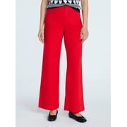 Free Assembly Women's and Women's Plus Patch Pocket Wide Leg Pants, 30”, 32” and 34” Inseam, Sizes XS-4X