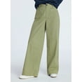 thumbnail image 1 of Free Assembly Women's and Women's Plus Patch Pocket Wide Leg Pants, 30”, 32” and 34” Inseam, Sizes XS-4X, 1 of 5