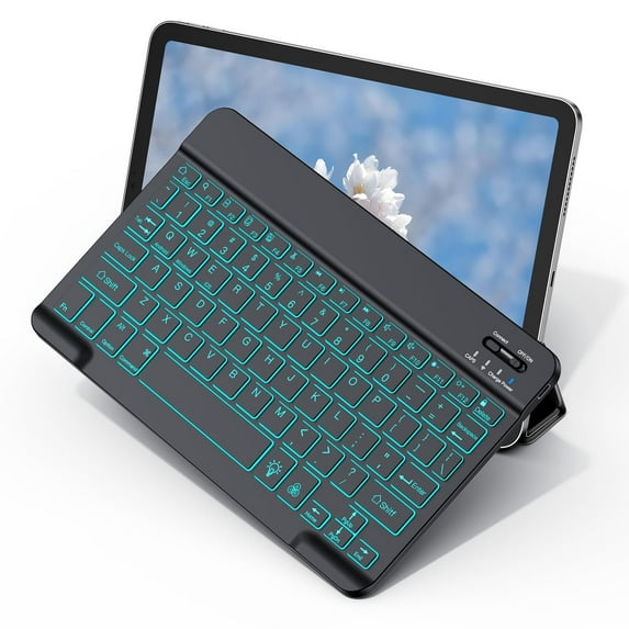 FL Wireless Bluetooth Keyboard for Samsung Galaxy Tablets, Ultra-Slim Portable, Type-C Rechargeable, Compatible with Tab A9+/S10 FE/S9/S9 FE/S9+/S9 FE+/S6 Lite/S7/A8