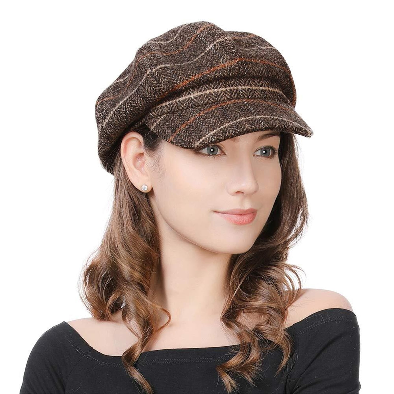 FL Womens Newsboy Cap Baker Berets Fisherman Conductor Greek