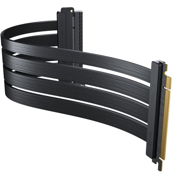 FL30 Pci-e X16 Graphics Card Extension Cable Vertical 180- 90 VGA Mount Anti-Interference & Anti-electromagnetic