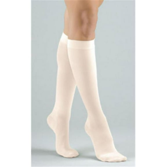 FLA Activa Soft Fit Knee High Closed Toe - 20-30 mmHg Ivory Small H3011