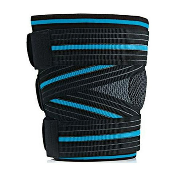 FLA Adjustable 3D Thigh Support (Black/Blue Stripe) Small