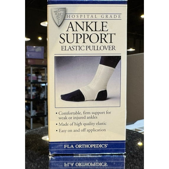 FLA Elastic Pullover Ankle Support, Large