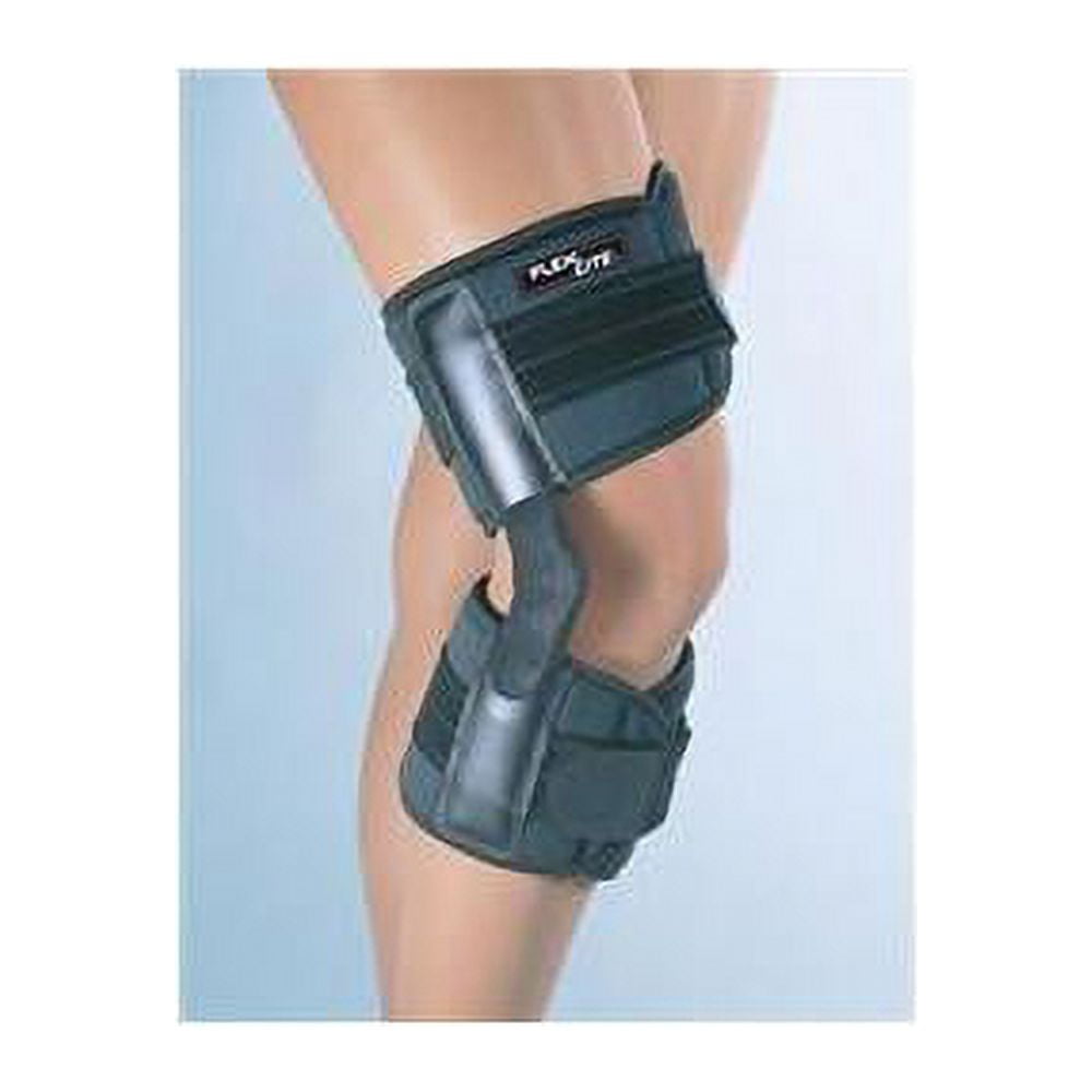 FLA Orthopedics 37-108SMBLK Flexlite Hinged Knee Brace Black, Small