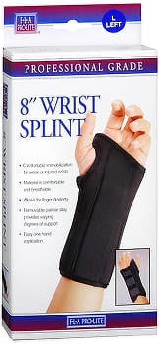 FLA Orthopedics Pro-Lite 8" Wrist Splint 22-451LGBLK