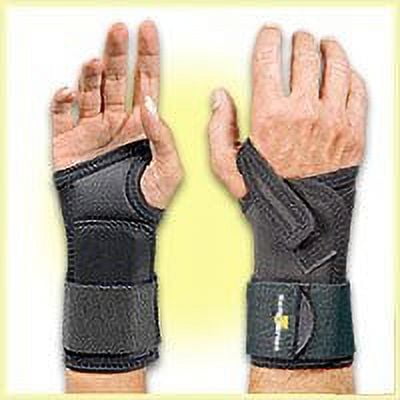 FLA Safe-T-Wrist Heavy Duty Occupational Wrist Support Black Small Left