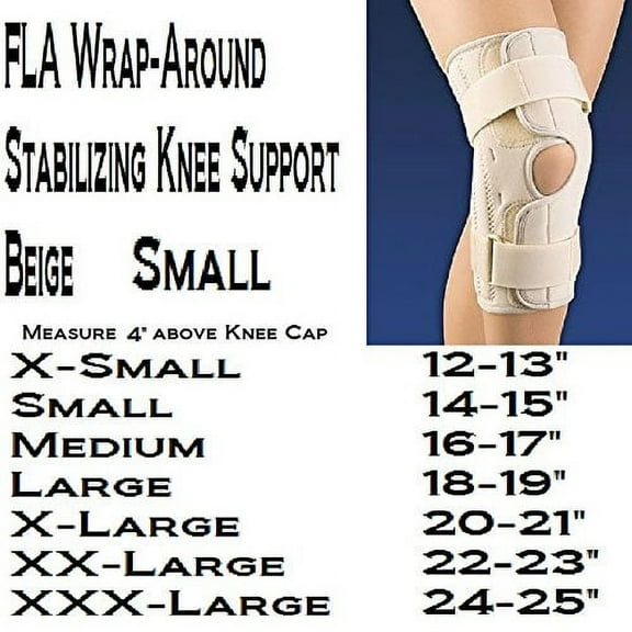 FLA Soft Form Wrap-Around Stabilizer Knee Support - Small