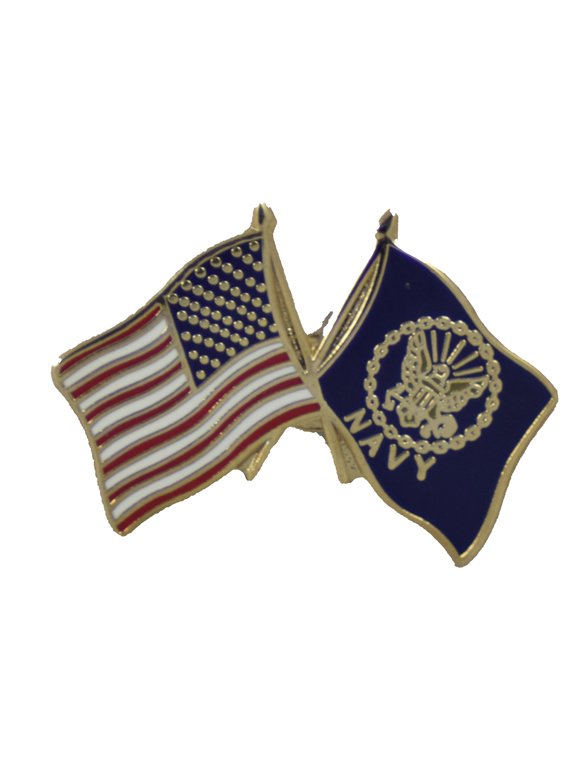 FLAG - NAVY/USA HAT PIN