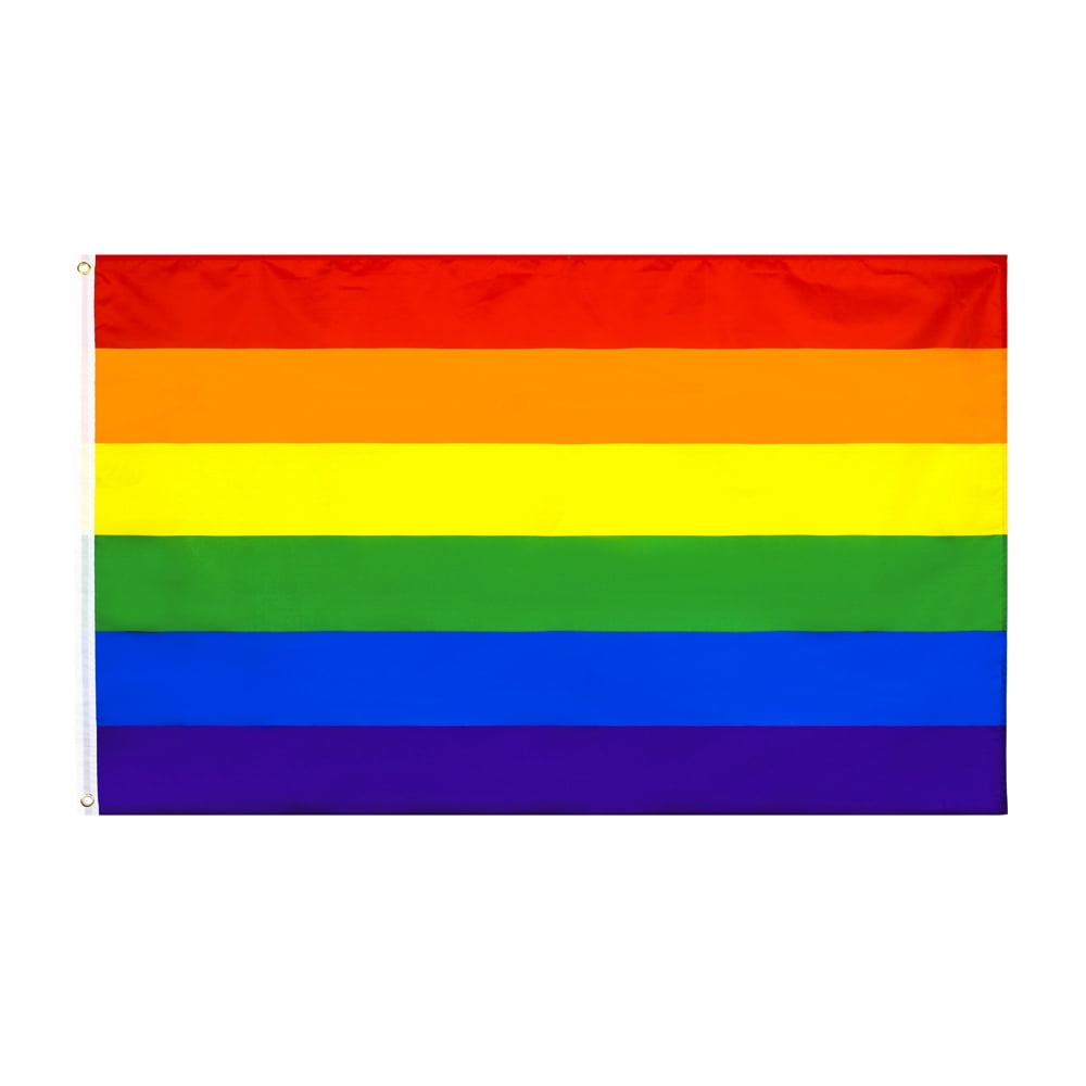 Vibrant 3x5 Ft Polyester LGBT Rainbow Pride Flag