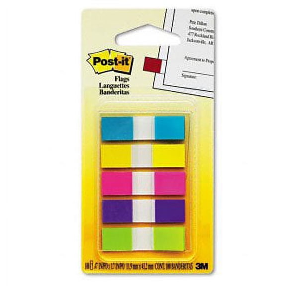 FLAGS,POSTIT,TOGO"5CLRASST" (Pack of 4)