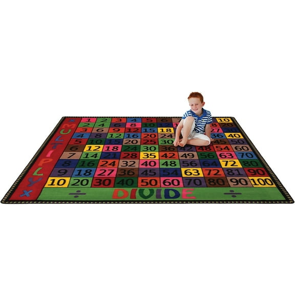 Flagship Carpets FCIFE10214A Math Collection Multiply & Divide Rug