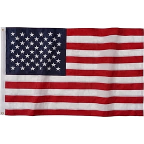 FLAGWIN 4x6 ft American Flag Outdoor, US Flags Heavy Duty Polyester Longest Lasting, Embroidered Stars Sewn Stripes with 2 Brass Grommets United States Flag, Premium USA Flag Banner