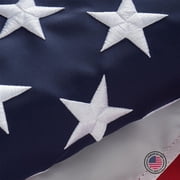 FLAGWIN American Flag 3x5, US Flag 3x5 Heavy Duty Outdoor, Deluxe 420D Super Tough Spun Nylon 3x5 American Flag,Luxury Embroidered Stars and 2 Brass Grommets, All Weather Lasting