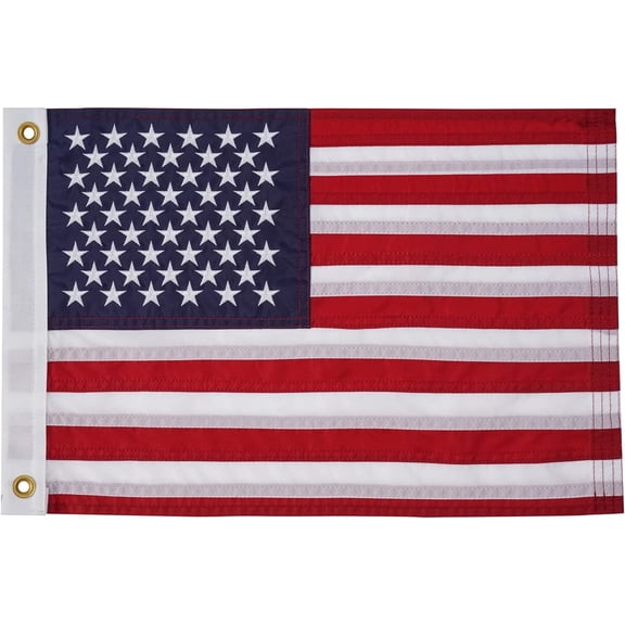 FLAGWIN Boat Flag 16x24 Made in American Flag for Boat Cabin Flags US Yacht Nautical Flag with 50 Embroidered Stars