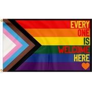 FLAGWIN Pride Flag 3x5 Feet Heavy Duty Polyester Outdoor Decorative Banner with Brass Grommets for Patio Garden