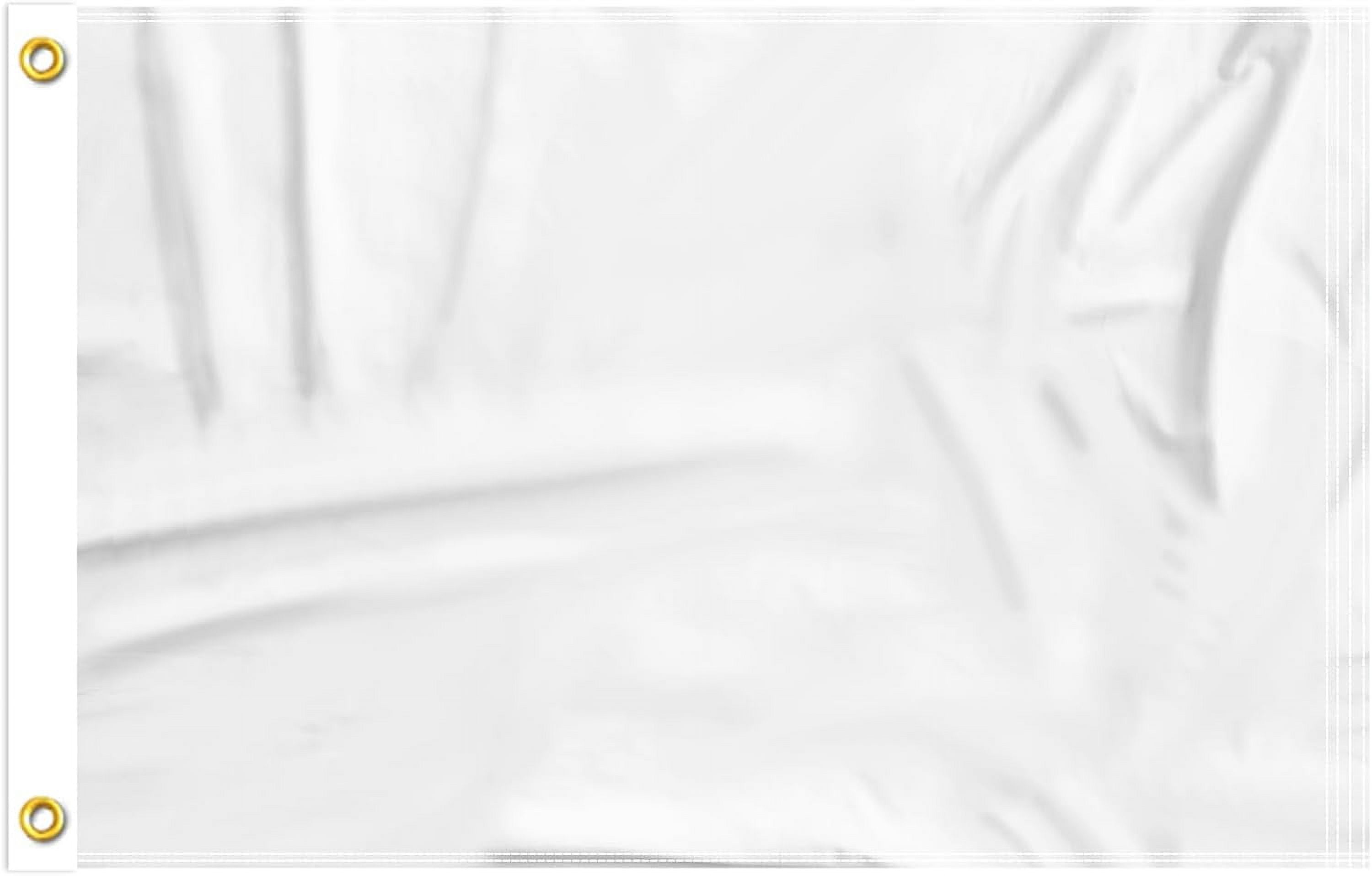 FLAGWIN White Flag 12x18 Inches, Small White Blank Flag, Heavy Duty