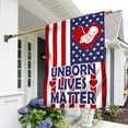 thumbnail image 1 of FLAGWIX American Flag - Unborn Lives Matter Flag DBD3155F - House Flag (29.5" x 39.5"), 1 of 4