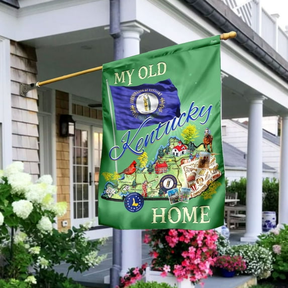 FLAGWIX American House Flag (29.5" x 39.5") - My Old Kentucky Home Flag - Polyester Indoor Outdoor Flags