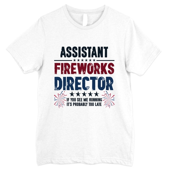 FLAGWIX Funny American Gifts - Assistant Fireworks Director, 4th Of July Gifts - Mens Shirts