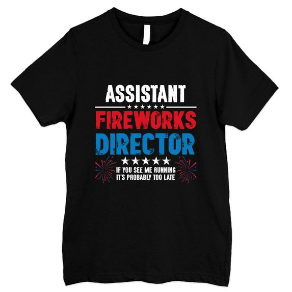 FLAGWIX Funny American Gifts - Assistant Fireworks Director, 4th Of July Gifts - Mens Shirts