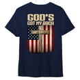 thumbnail image 1 of FLAGWIX God Christian Cross T-Shirt God's Got My Back T-Shirt MLN3246TS, 1 of 6