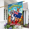 thumbnail image 1 of FLAGWIX Happy Australia Day January 26th Koala and Kangaroo Australia Flag MLN4887F House Flag (29.5" x 39.5") - Double Sided Flag Indoor Outdoor, 1 of 5