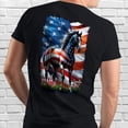 thumbnail image 1 of FLAGWIX Horse Wrapped In Glory American Patriotic Horse T-Shirt MLN3274TS, 1 of 5