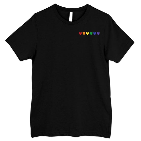 FLAGWIX LGBT Pride Gifts - Rainbow Hearts, LGBT, Pride Months Gifts For Men, Women - Unisex Shirts
