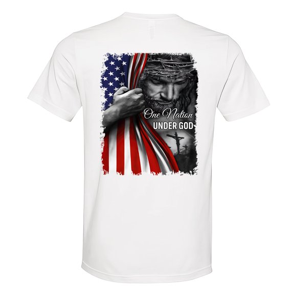 FLAGWIX Patriot American Gifts For Men - One Nation Under God American, 4th Of July Gift Shirts - Mens T-shirt