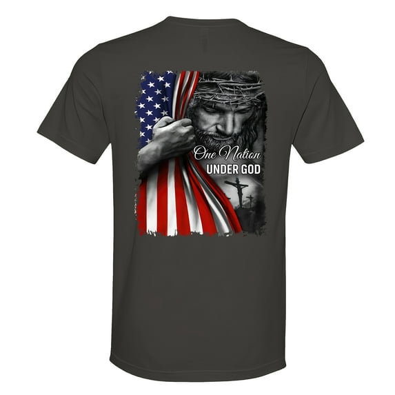 FLAGWIX Patriot American Gifts For Men - One Nation Under God American, 4th Of July Gift Shirts - Mens T-shirt