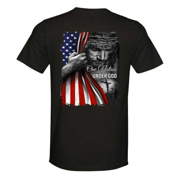 FLAGWIX Patriot American Gifts For Men - One Nation Under God American, 4th Of July Gift Shirts - Mens T-shirt
