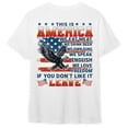 thumbnail image 1 of FLAGWIX Retro American Flag US Veteran Shirt, This Is A America, If You Don't Like It LEAVE HTT91HVN, 1 of 6