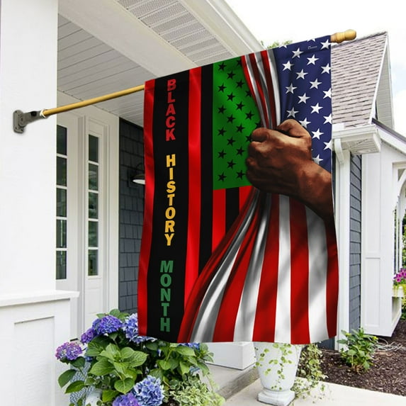 FLAGWIX US Flag - Black History Month Flag TRL1703F - House Flag (29.5" x 39.5")