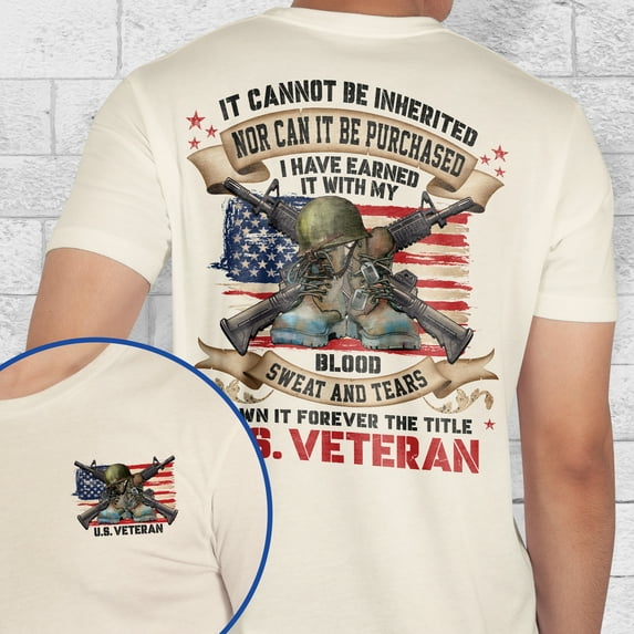 FLAGWIX Veteran, I Own It Forever The Title U.S. Veteran T-Shirt TPT2338TS - Father's Day, Christmas Gifts For Men, Husband Gifts