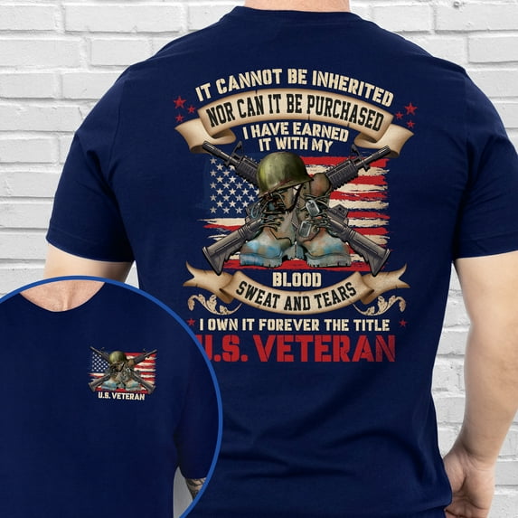 FLAGWIX Veteran, I Own It Forever The Title U.S. Veteran T-Shirt TPT2338TS - Father's Day, Christmas Gifts For Men, Husband Gifts