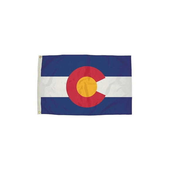 FLAGZONE LLC 3X5 NYLON COLORADO FLAG HEADING & GROMMETS
