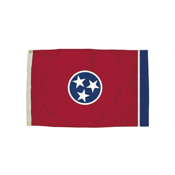 FLAGZONE LLC 3X5 NYLON TENNESSEE FLAG HEADING & GROMMETS