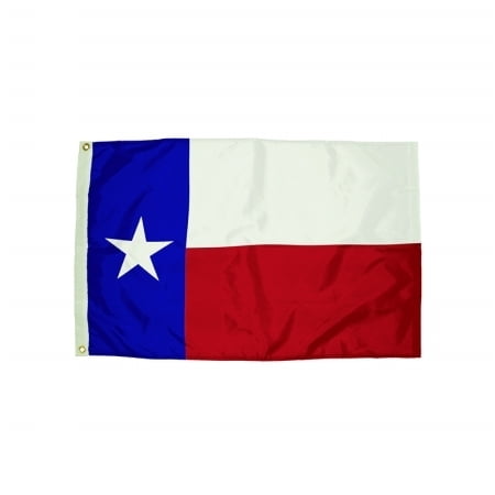 Durawavez Nylon Outdoor Flag with Heading & Grommets, Texas, 3' x 5'