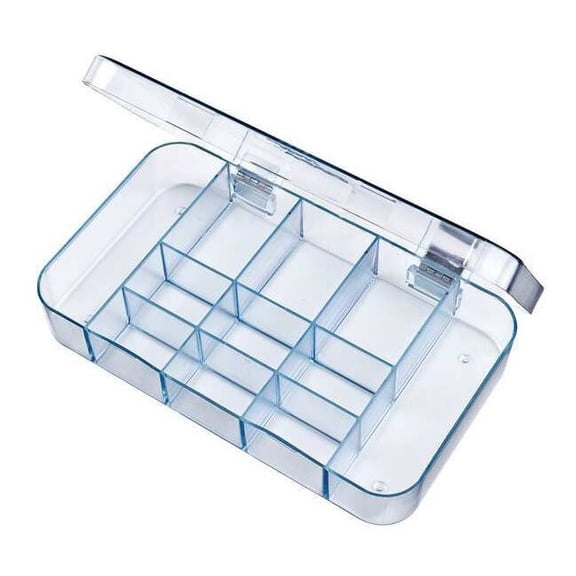 Flambeau Plastic, Compartment Box, 1-1/4 in D x 1 5/16 in H x 4-1/2 in W 5127CL