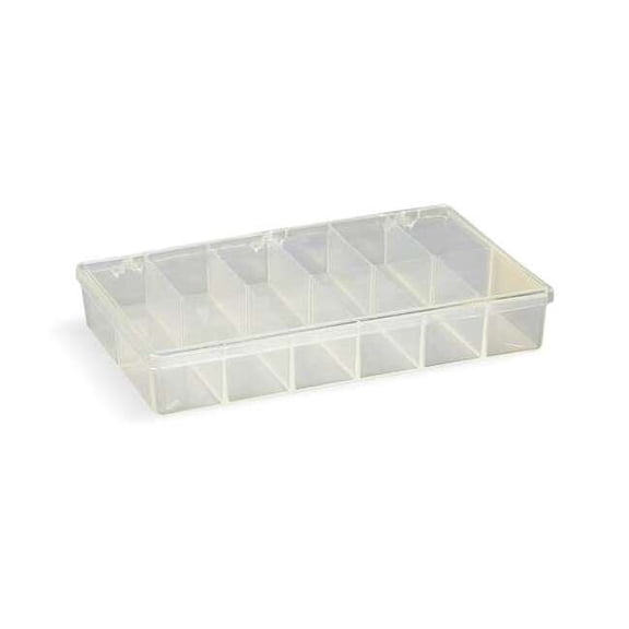 FLAMBEAU Compartment Box,Clear 6654KD